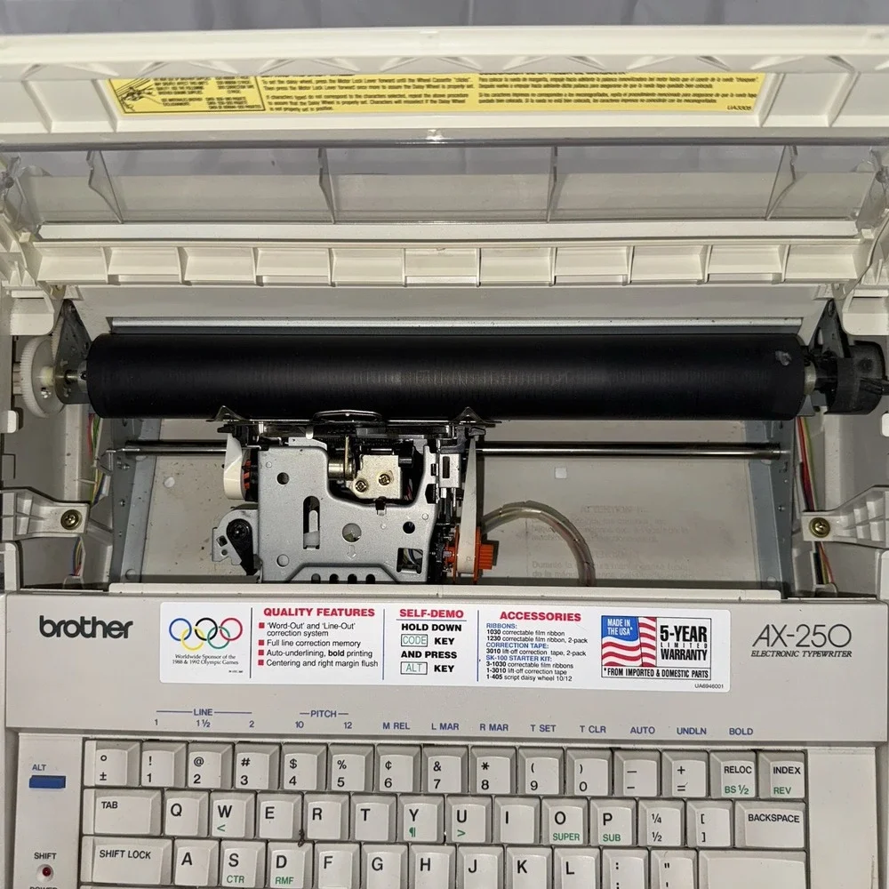 Brother AX-250 Correctronic Electronic Typewriter Tested Works